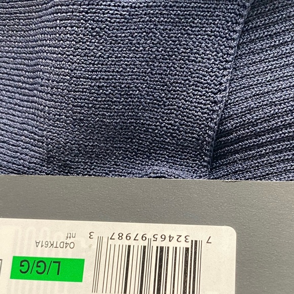 DONNA KARAN NWT Navy Sleeveless Top with Gold Button Accents - Picture 6 of 7